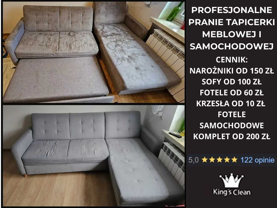 Pranie Tapicerki Meblowej i Samochodowej | Dojazd GRATIS | Niepołomice i okolice | 122 opinie Google | Usuwanie plam i zapachów |Suszenie Mebli Gratis