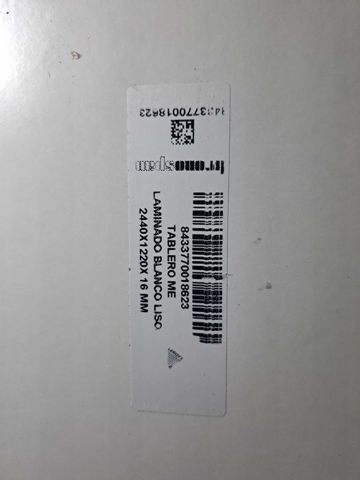 Placas de Laminado (Melamina) Branco de 16 mm | Várias dimensões