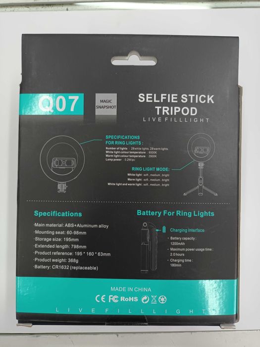 Selfie Stick Tripod Q07 tripe Smartphone samsung iphone bluetooth