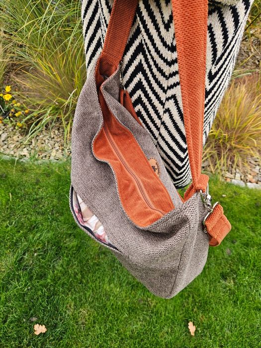 Duża torba na ramię handmade