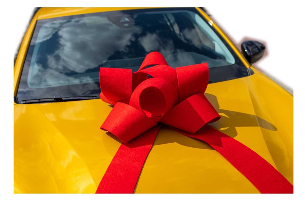 Kokarda Ozdobna Na Prezent/Auto Duża Piękna 60 cm