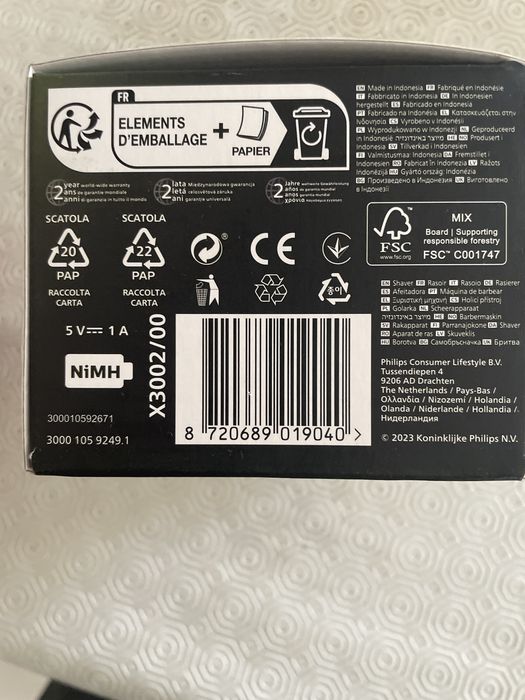 Philips shaver 3000x