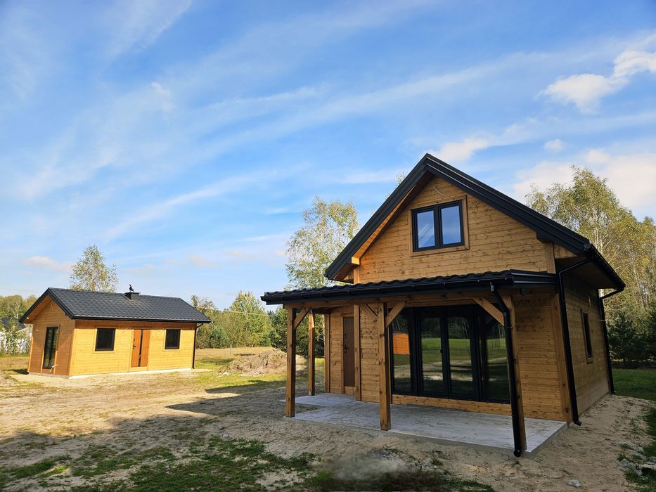 Dom domek drewniany 35m2 35 m2 70  budowa pergola altana garaż wiata