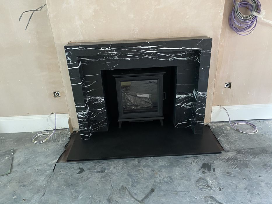 Lareira marmore à medida