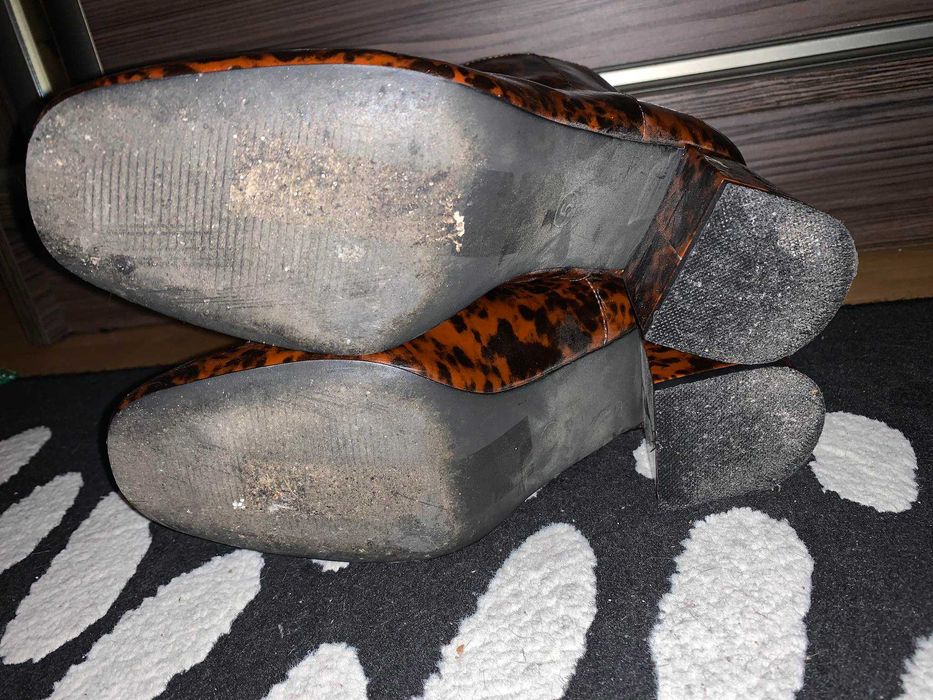 Szylkretowe botki 38 Miss Selfridge