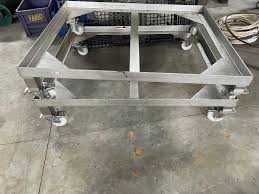 Carrinho Aço-inox para Palet box 1000x1200 IBC trolleys