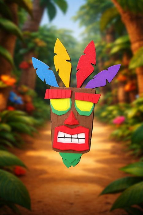 Máscara Aku Aku 3D – 17cm