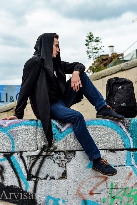 Мантия . Накидка. Мантия с капюшоном Кардиган Мантия XS-XXL