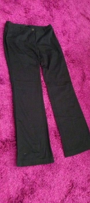 Spodnie czarne szerokie nogawki 97% bawełny