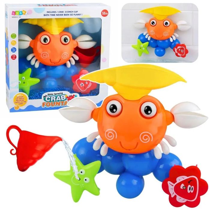 Zestaw Do Kąpieli Krab Z Przyssawkami. Nowy Produkt