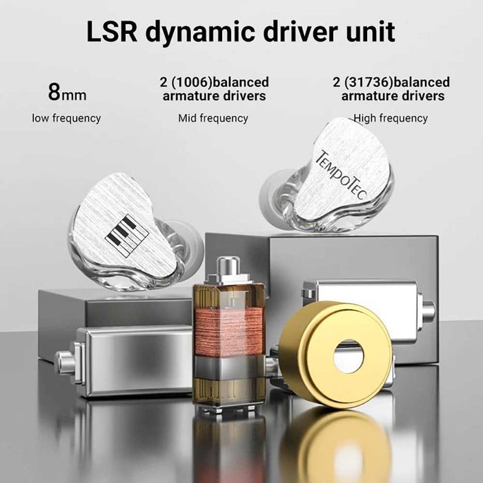 ‼️ TempoTec IM05 - гибридные 5-и драйверные наушники (1DD+4BA)