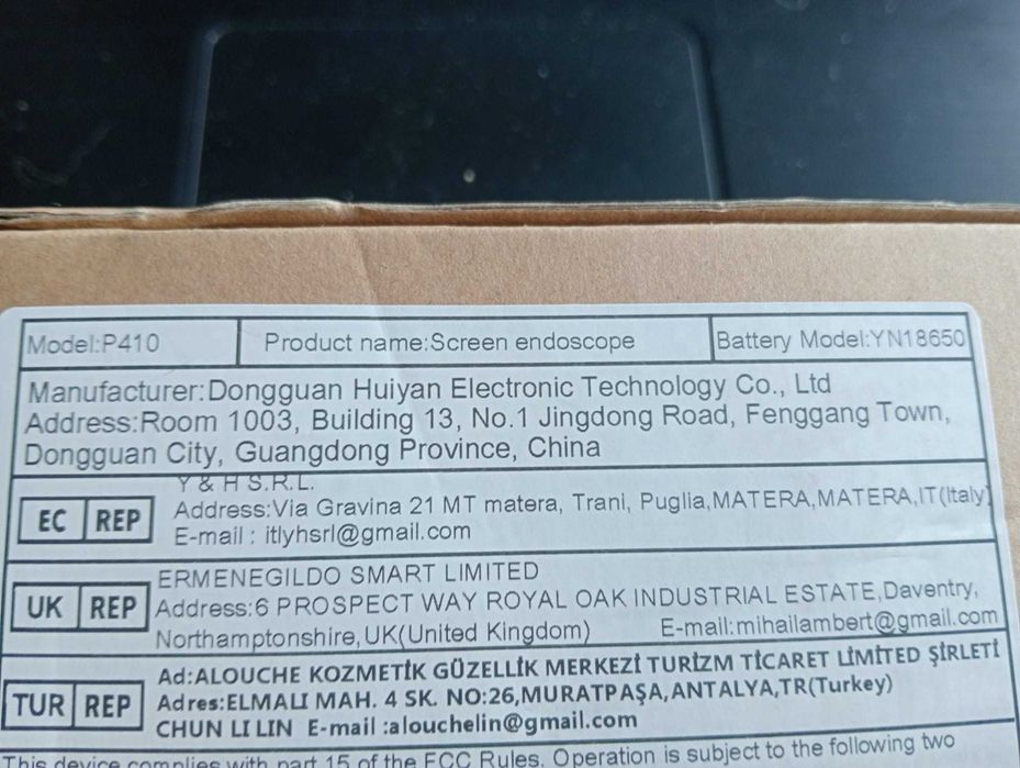 Endoscópio Industrial Ennovor P410 – Sonda Rígida 5M / Lente 8mm