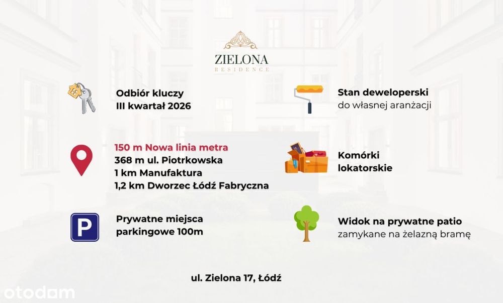 2 Pokoje | 350 m od Piotrkowskiej | 0% prowizji