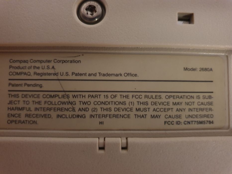 Old PC portatil marca Compac