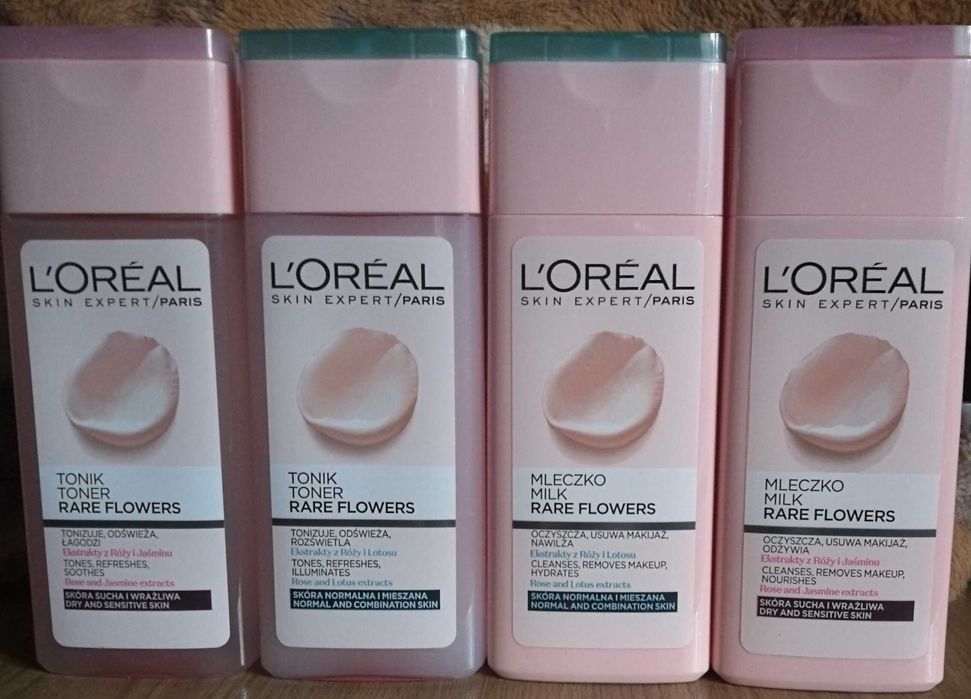Loreal toniki mleczka żele
