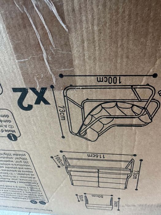 Zestaw mebli ogrodowych Hyba 2 fotele sofa i stolik