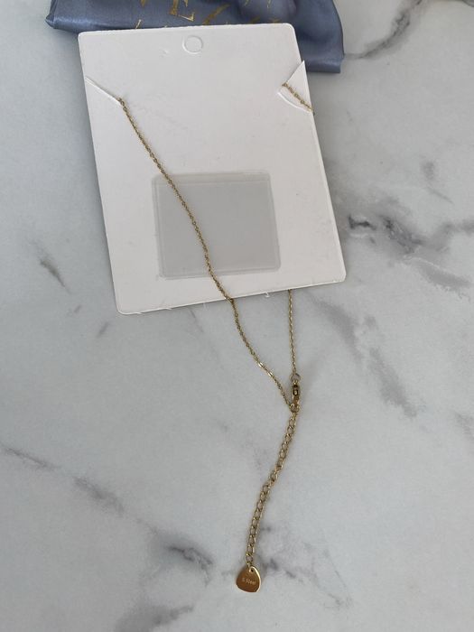 Vezzi naszyjnik choker zloty stal nierdzewna kwiatki koniczyna