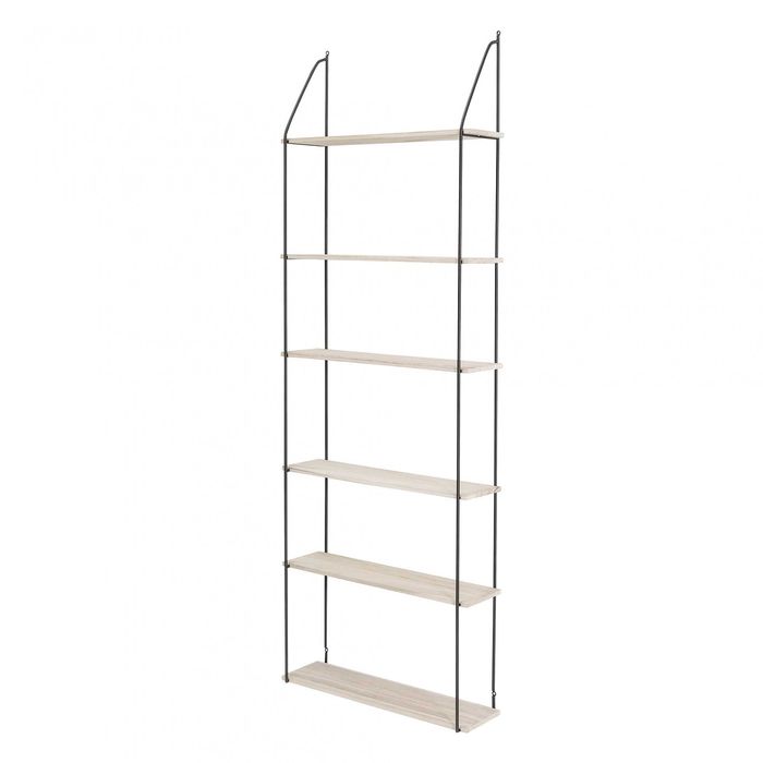 Estante de parede madeira/metal 65x177 – Bloomingville, nova na caixa