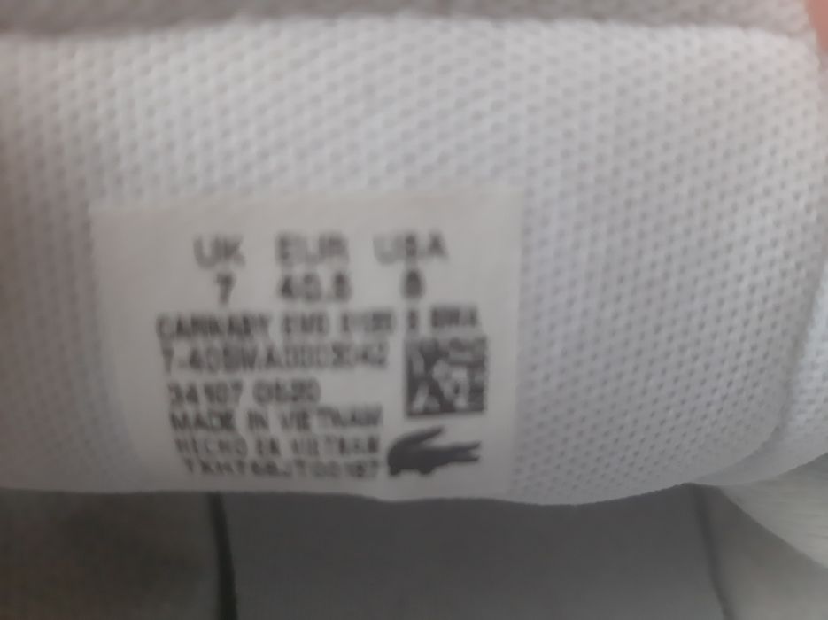 Buty Lacoste sportowe