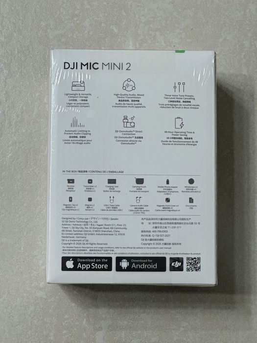 DJI Mic Mini 2  2TX + 1RX + Charging Case
