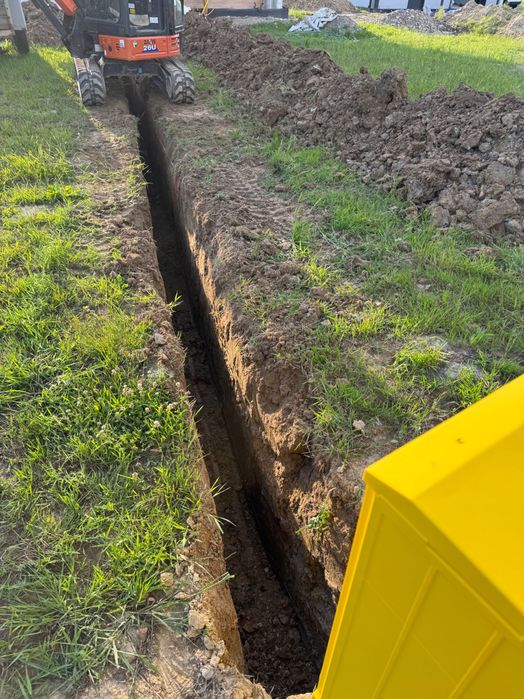 Usługi minikoparką 2,7t, prace ziemne