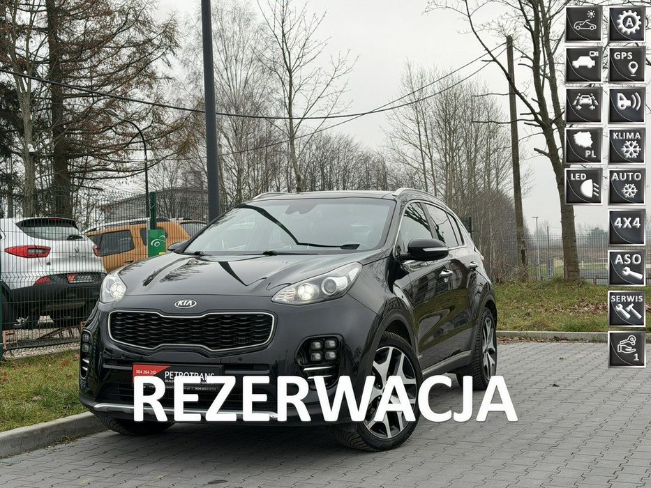 Kia Sportage 1.6 / 177KM LED GT-LINE 4X4 Automat Nawigacja Kamera Panorama Skóra
