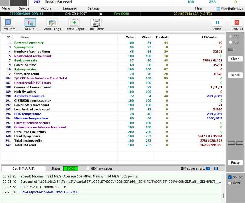 Seagate IronWolf ST4000VN008 4TB - Mam 4szt.