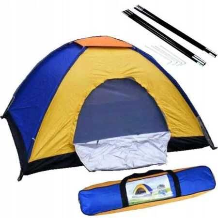 NAMIOT 3-OSOBOWY z moskitierą wędkarski turystyczny 2x1,5m z pokrowcem