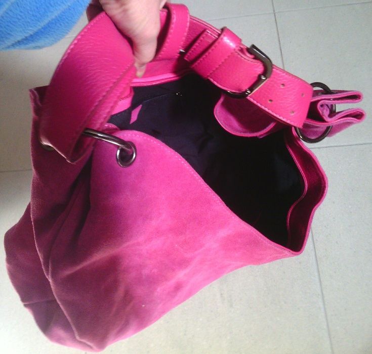 Сумка натуральный замш эко кожа