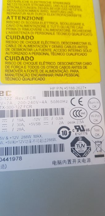 PSU Fonte de alimentação HP Compaq