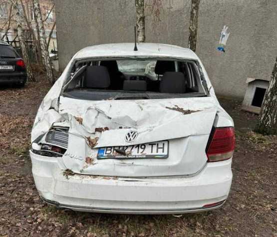 Кузов VW Polo 2016 1.6 бенз белый седан. Разборка VW Polo 5 поколение