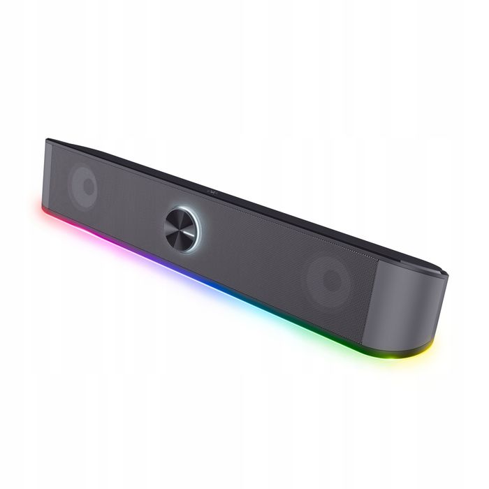 głośnik soundbar komputerowy pc rgb led 12w gamingowy stereo