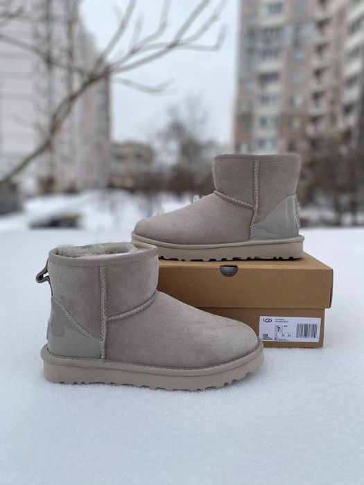 Кросівки Кроссовки UGG Classic II Mini Glass Heel Light Grey Серый Сірий Кросовки Демісезон