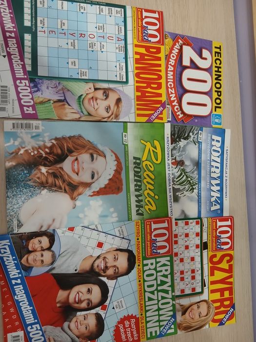 Krzyżówki 6 sztuk