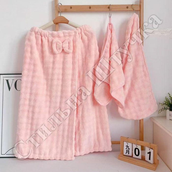 Рушник-парео 3в 1 (рушник для бані, лиця, шапочка)