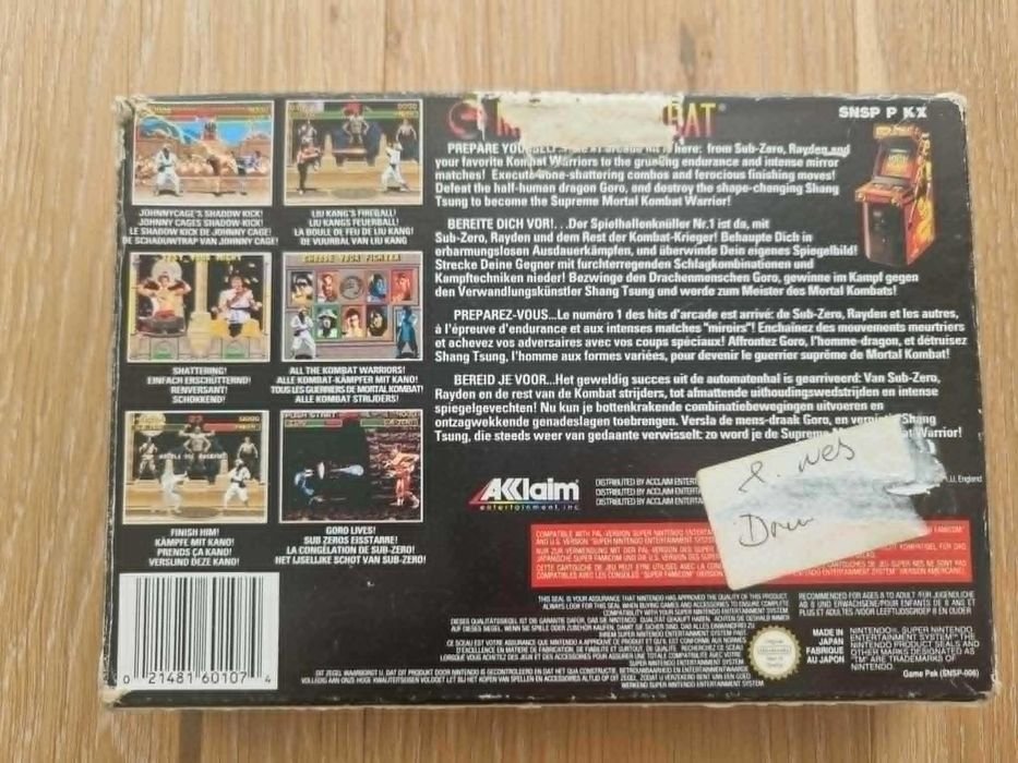 Mortal Kombat SNES