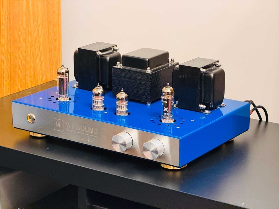 Ламповый PP QQE03/12 Philips (4 лампы) — авторский M.I. Sound Laboratory Ивана Мукиенко из Татарбунар | синий, новый