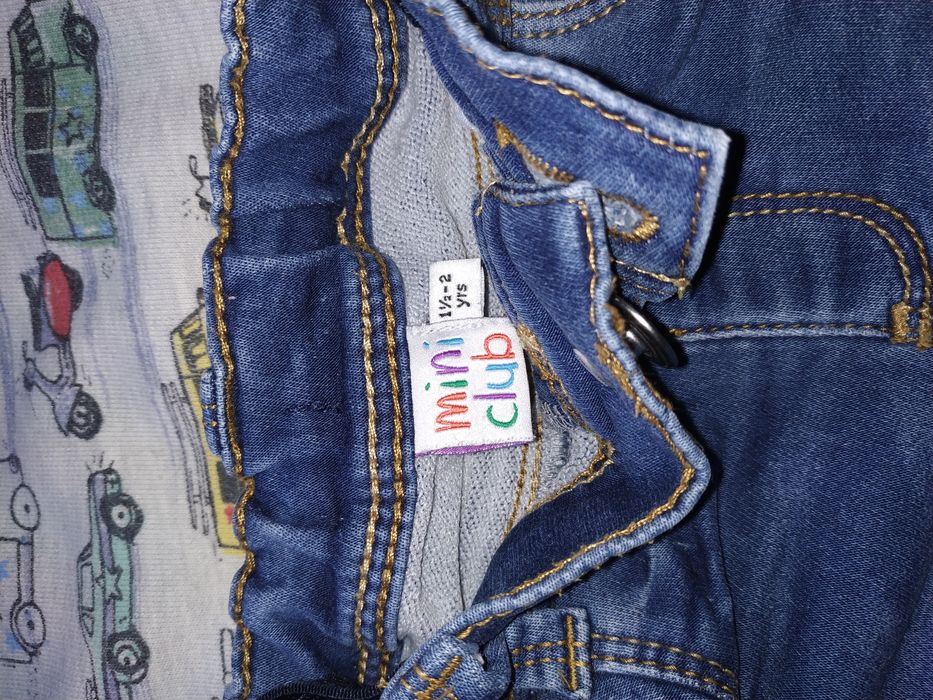 Jeansy mini club + bluza next - r.92