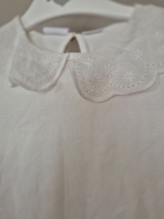 Zara body hafty 104cm beżowe