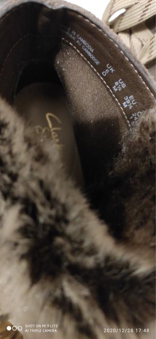Черевички Clarks чобітки замша