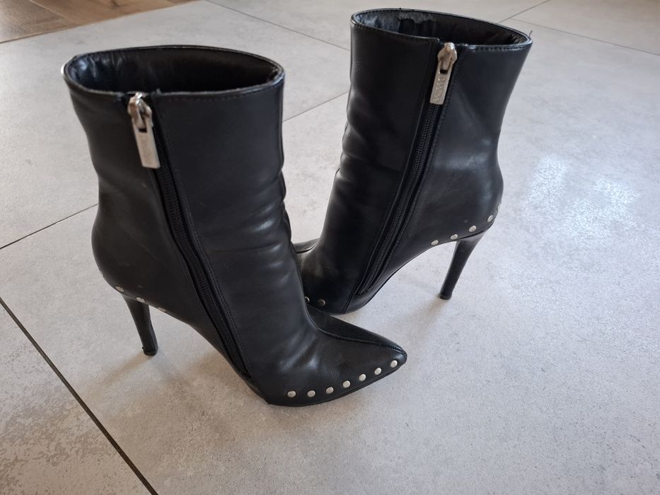 Botki damskie czarne