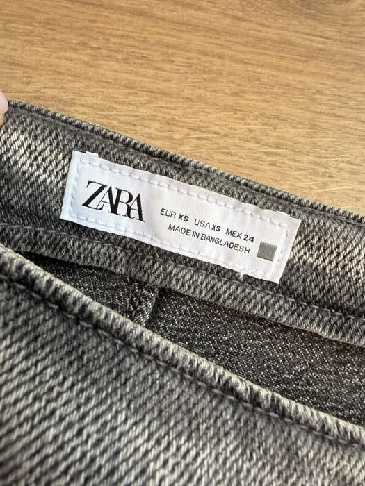 Крута джинсова спідниця міді з розрізом, ZARA