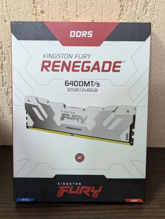 32Gb/2*16Gb/DDR5 Kingston Fury Renegade 6400Mt/s