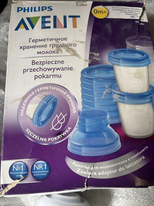Контейнеры Avent для  пищи и молока
