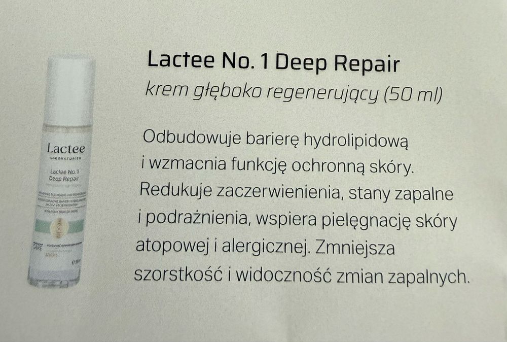Lactee Laboratories - Krem głęboko regenerujący