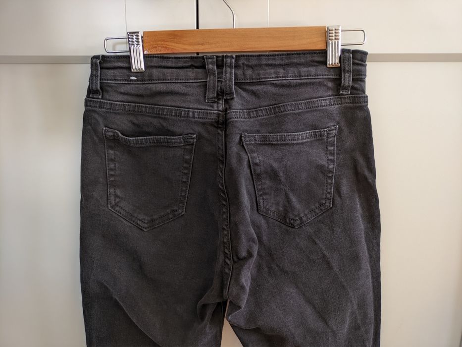 Jeansy Newisa Mango 38/M czarne spodnie rurki