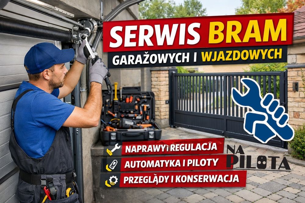 Serwis Bram Garażowych/ Wjazdowych/Przemysłowych/Automatyki/Szlabanów