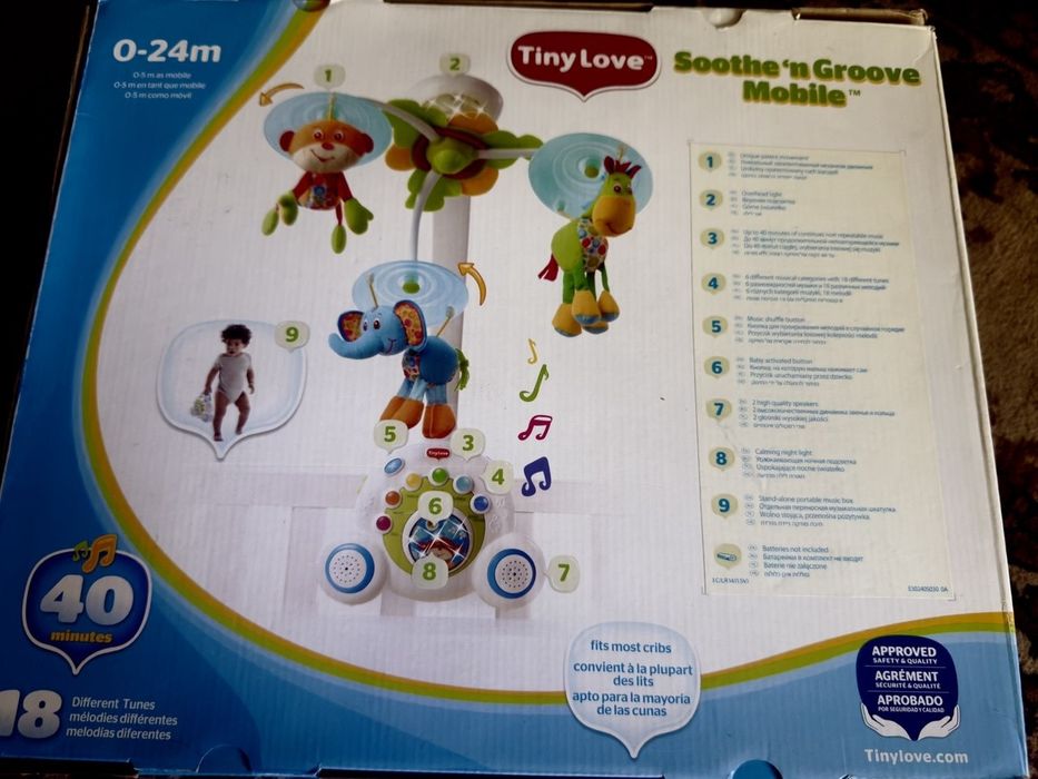 Продам музыкальный мобиль Tiny Love Soothe 'n Groove (Бум-бокс)