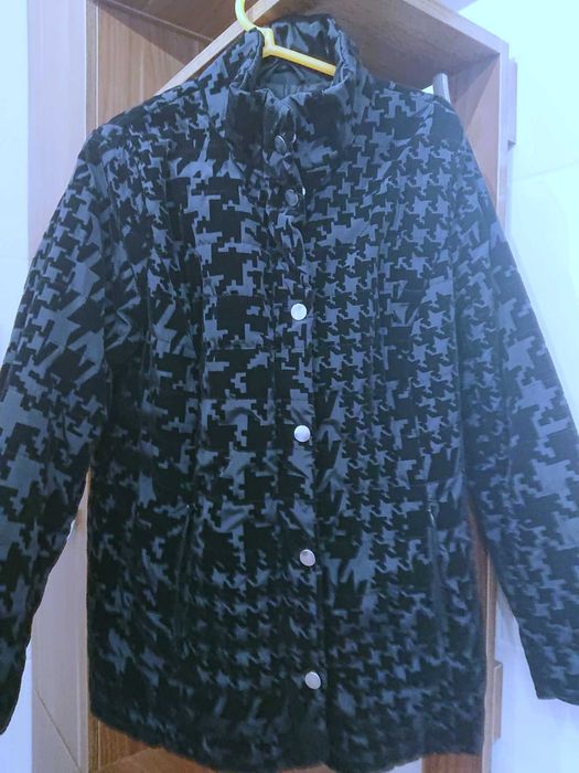 Kurtka damska przejściówka lekko ocieplona Czarna