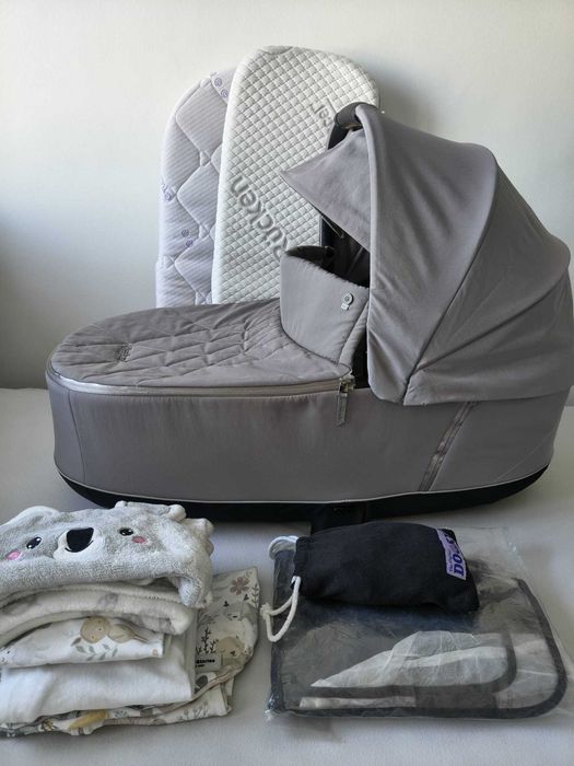 Gondola cybex priam 2.0  lux soho grey + dodatki